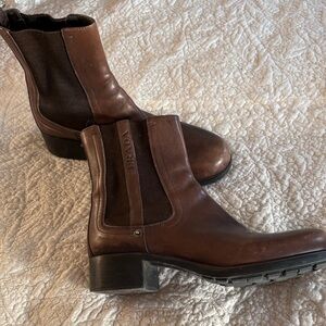 Prada Women's Brown Ankle Boots